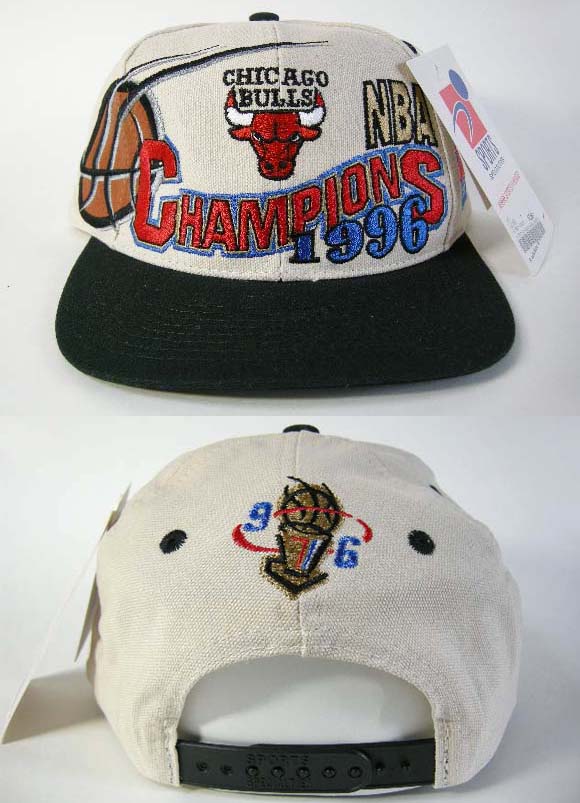 激レア 1997年 シカゴブルズ チャンピオン 帽子 黒 キャップ ワッペン